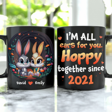 Load image into Gallery viewer, Personalized Hoppy Together Coffee Mug for Couples Coffee Mug PopCulturePrints