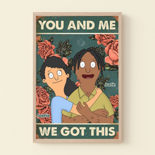 Load image into Gallery viewer, Personalized Retro Couples Canvas Poster | Unique Valentine's Day Gifts for Lovebirds Poster & Canvas PopCulturePrints