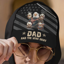 Load image into Gallery viewer, Personalized Grandpa Cap with Mini Army Design Caps PopCulturePrints