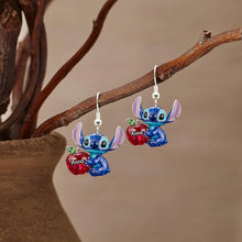 Load image into Gallery viewer, "A Touch of Whimsy for Your Favorite Teacher" - Personalized Blue Alien Teacher Earrings Earrings PopCulturePrints