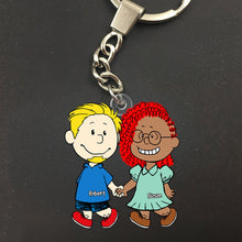 Load image into Gallery viewer, Personalized Cartoon Couple Keychain - Perfect Gift for Lovebirds Keychains PopCulturePrints
