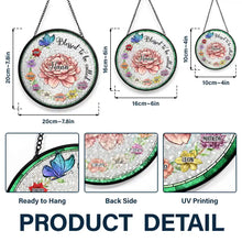 Load image into Gallery viewer, Blessed to Be Called - Personalized Stained Glass Window Hanging Suncatcher for Grandma Suncatcher Ornament PopCulturePrints