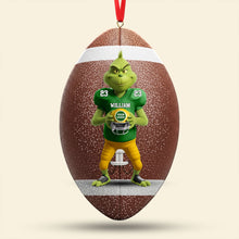 Load image into Gallery viewer, “Bring Joy to Every Game!” - Green Monster Ornament, Personalized Gift for Sports Lovers Ornament PopCulturePrints