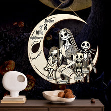 Load image into Gallery viewer, “Embrace the Night: A Tribute to Motherhood” - Personalized Nightmare Mom Wood Sign - Unique Gift for Mom, Grandma, and More Wood Sign PopCulturePrints