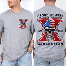 Load image into Gallery viewer, Proud Generation X Member Custom Shirt Shirts PopCulturePrints