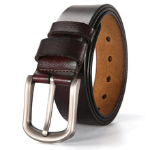 Load image into Gallery viewer, Personalized Couple's Leather Belt - Think of Me Whenever Belts PopCulturePrints