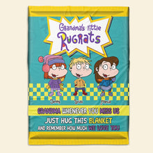 Load image into Gallery viewer, Personalized Grandma's Little Rugrats Blanket - Perfect Gift for Grandparents Blanket PopCulturePrints
