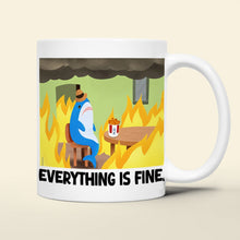 Load image into Gallery viewer, Personalized Funny Burning Coffee Mug - I'm Just Fine, Thank You Coffee Mug PopCulturePrints
