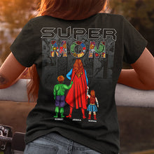 Load image into Gallery viewer, "A Wonder Mom Always Saves The Day" - Personalized Wonder Mom Shirt - Gift for Mom, Grandma and Super Moms Shirts PopCulturePrints
