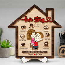 Load image into Gallery viewer, Custom Love Story Sign | Unique Valentine's Day Gifts & Personalized Gift for Couples Wood Sign PopCulturePrints