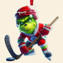 Load image into Gallery viewer, Personalized Ice Hockey Christmas Ornament for Fans Ornament PopCulturePrints