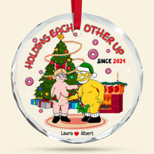 Load image into Gallery viewer, Personalized Funny Couple Christmas Ornament - Unique 2024 Gift for Valentine's Day Gifts Ornament PopCulturePrints