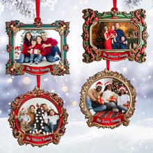 Load image into Gallery viewer, Personalized Family Christmas Photo Ornament Ornament PopCulturePrints
