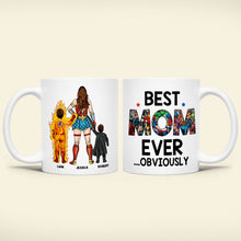 Load image into Gallery viewer, Super Mom Personalized Coffee Mug - Custom Family Gift Coffee Mug PopCulturePrints