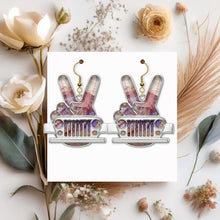 Load image into Gallery viewer, Peace and Adventure: Off-road Hand Sign Earrings - Personalized Gifts for Off-Road Girls Earrings PopCulturePrints