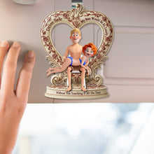 Load image into Gallery viewer, Drive Safe! My Butt Would Be So Lonely - Personalized Naughty Couple Car Visor Clip Car Visor Clip PopCulturePrints