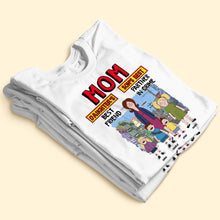 Load image into Gallery viewer, Mom: Daughter's Best Friend, Son's Best Partner in Crime - Personalized T-Shirt for Mother's Day Gifts Shirts PopCulturePrints
