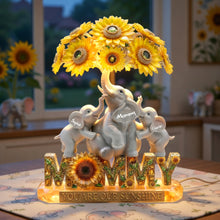 Load image into Gallery viewer, "Best Mom in the Pride Lands" - Personalized Suncatcher Ornament - Custom Gift for Moms, Children, and Special Occasions Light Box PopCulturePrints