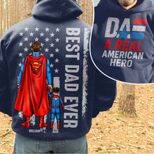Load image into Gallery viewer, “Best Dad Ever” - Personalized Dad Shirt, Custom Gift for Fathers & Kids Shirts PopCulturePrints