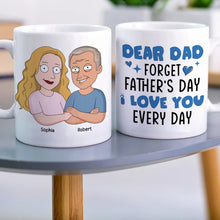 Load image into Gallery viewer, Funny Personalized Mug Gift for Dad - I Love You Every Day Coffee Mug PopCulturePrints