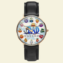 Load image into Gallery viewer, “Celebrate Father's Love” - Power Fruit Quartz Watch - Personalized Gift for Dad & Grandpa Quartz Watch PopCulturePrints