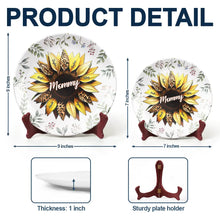 Load image into Gallery viewer, “A Loving Touch for Nana” - Personalized Ceramic Plate for Mom, Grandma, and Auntie Ceramic Plate PopCulturePrints