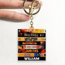 Load image into Gallery viewer, Horror Movie Fan Keychain - Personalized Gift for Cinephiles Keychains PopCulturePrints