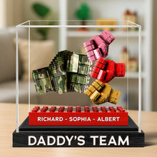 Load image into Gallery viewer, “Daddy's Team: A Symbol of Love” - Personalized Acrylic Plaque for Dads, Grandpas & Special Men Shaped Plaques PopCulturePrints