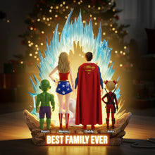 Load image into Gallery viewer, Best Family Ever Acrylic Light Box - Custom Personalized Gift for Family Light Box PopCulturePrints
