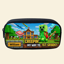 Load image into Gallery viewer, Creepin' My Way to 1st Grade Pencil Case - Personalized Gifts for Kids Pencil Case PopCulturePrints