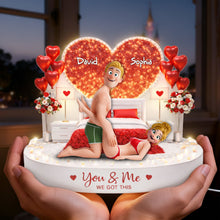 Load image into Gallery viewer, "You & Me - We Got This" - Personalized Sassy Couple Acrylic Light Box Gift for Couples Light Box PopCulturePrints