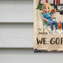 Load image into Gallery viewer, Making Memories One Campsite At A Time - Personalized Camping Flag Flag PopCulturePrints