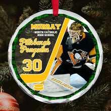 Load image into Gallery viewer, Personalized Ice Hockey Christmas Ornament Ornament PopCulturePrints