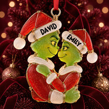 Load image into Gallery viewer, Love Wrapped in Christmas Cheer - Personalized Christmas Ornament for Couples