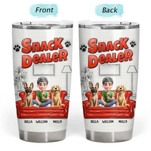 Load image into Gallery viewer, "Treat Dealer" - Personalized Tumbler for Dog Lovers Tumbler PopCulturePrints