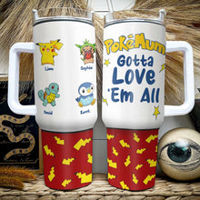 Load image into Gallery viewer, Customizable Pokémon Inspired Tumbler for Mom - Perfect Mother's Day Gift Tumbler Cup PopCulturePrints