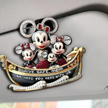 Load image into Gallery viewer, "Drive Safe, Mom!" - Personalized Car Visor Clip - Thoughtful Gift for Mom and Grandma Car Visor Clip PopCulturePrints