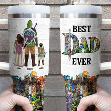 Load image into Gallery viewer, Custom Hero-Themed Tumbler for Dad - Best Dad Ever Tumbler Cup PopCulturePrints