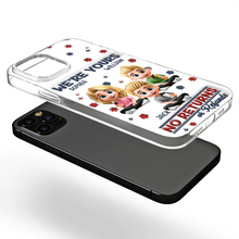 Load image into Gallery viewer, We're Yours, No Returns Or Refunds - Personalized Clear Phone Case for Parents & Grandparents Clear Phone Case PopCulturePrints