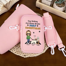 Load image into Gallery viewer, “Daily Essentials for Dog Lovers” - Personalized Bottle Carrier Bag - Gift for Moms and Grandmas Bottle Carrier Bag PopCulturePrints