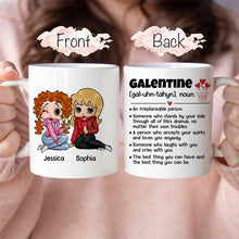 Load image into Gallery viewer, Personalized Galentine's Day Coffee Mug for Best Friends Coffee Mug PopCulturePrints