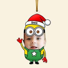 Load image into Gallery viewer, Personalized Minion Christmas Ornaments for Kids Ornament PopCulturePrints