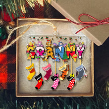 Load image into Gallery viewer, Custom Cartoon Grandma Christmas Ornament Ornament PopCulturePrints