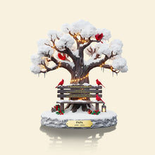 Load image into Gallery viewer, Christmas in Heaven - Personalized Memorial Gift for Family with Cardinal Acrylic Plaque Shaped Plaques PopCulturePrints