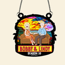 Load image into Gallery viewer, "Celebrate Love with a Personal Touch" - Personalized Anniversary Window Hanging Suncatcher Ornament - Ideal Gift for Couples, Friends, and Family Ornament PopCulturePrints