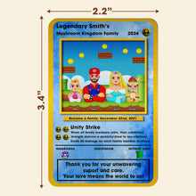 Load image into Gallery viewer, Legendary Family Personalized Aluminum Wallet Card - Gaming Theme Wallet Card PopCulturePrints
