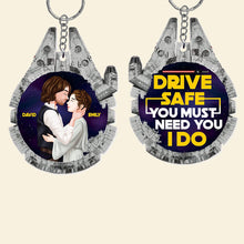 Load image into Gallery viewer, Personalized Drive Safe Keychain for Couples Keychains PopCulturePrints