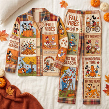 Load image into Gallery viewer, “Fall Vibes are Here!” - Beloved Autumn Pajama Set - Personalized Gifts
