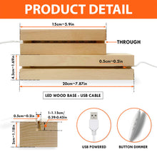 Load image into Gallery viewer, Custom 3D LED Light - Unusual Couple with Wooden Base | Valentine's Day Gifts Led Night Light PopCulturePrints