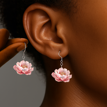 Load image into Gallery viewer, “Bloom with Elegance” - Personalized Birth Month Flowers Earrings - Unique Gift for Flower Lovers Earrings PopCulturePrints